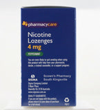 Pharmacy Care Nicotine 4 mg 72 Lozenges Amcal Peppermint Stop Smoking Aid
