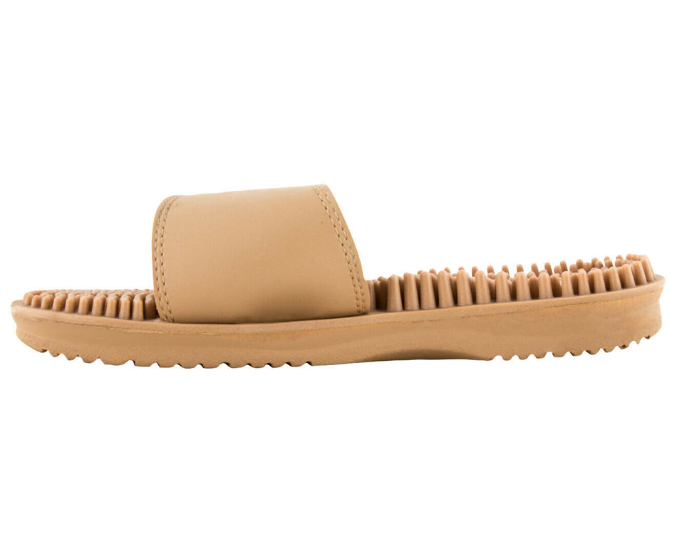 Maseur Invigorating Reflex Zone Massage Sandal Beige Size 10