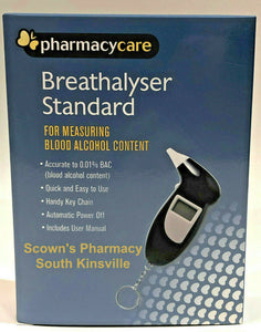 Pharmacy Care Breathalyser Measuring Blood Alcohol Content incl. 5 Mouthpieces