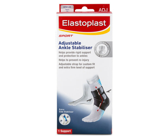 Elastoplast Sport Adjustable Ankle Stabiliser Compression Foot Wrap Custom Fit