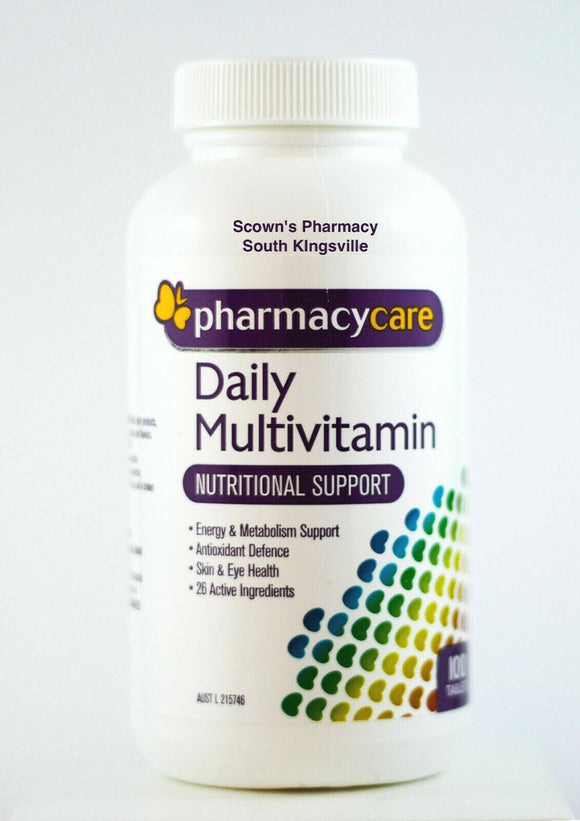 Pharmacy Care Multivitamin Immune Support 100 Tablets