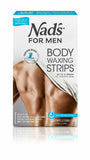 2 x Original Nad’s for Men Hair Removal Body Waxing Strips 40 Strips + Oil Wipes
