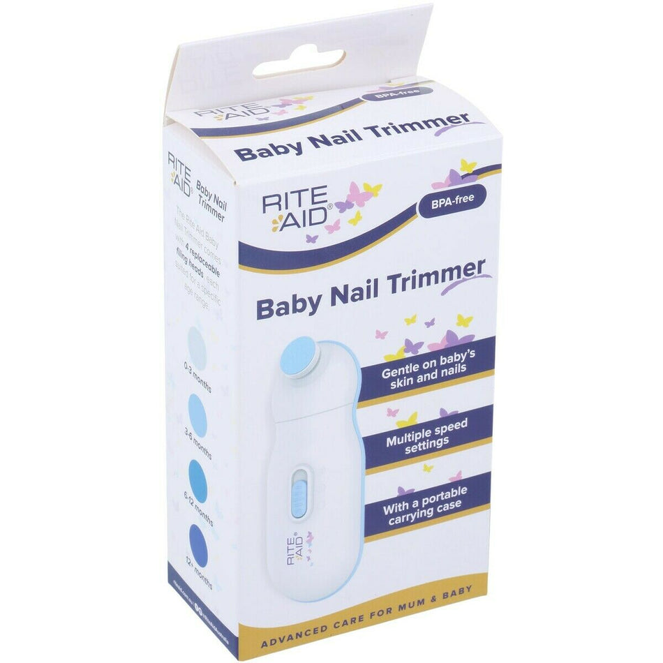 Rite Aid Baby Nail Trimmer & Filing Heads 4pk Bundle for Newborn & Toddler