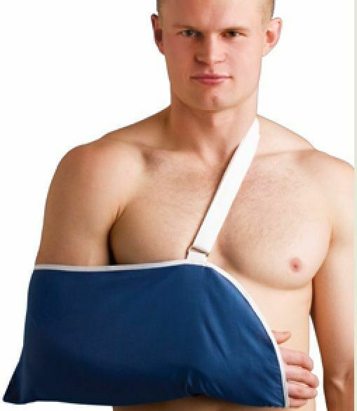 Thermoskin Arm Sling Blue Support & Elevation - Arm Wrist Pain Injury - One Size