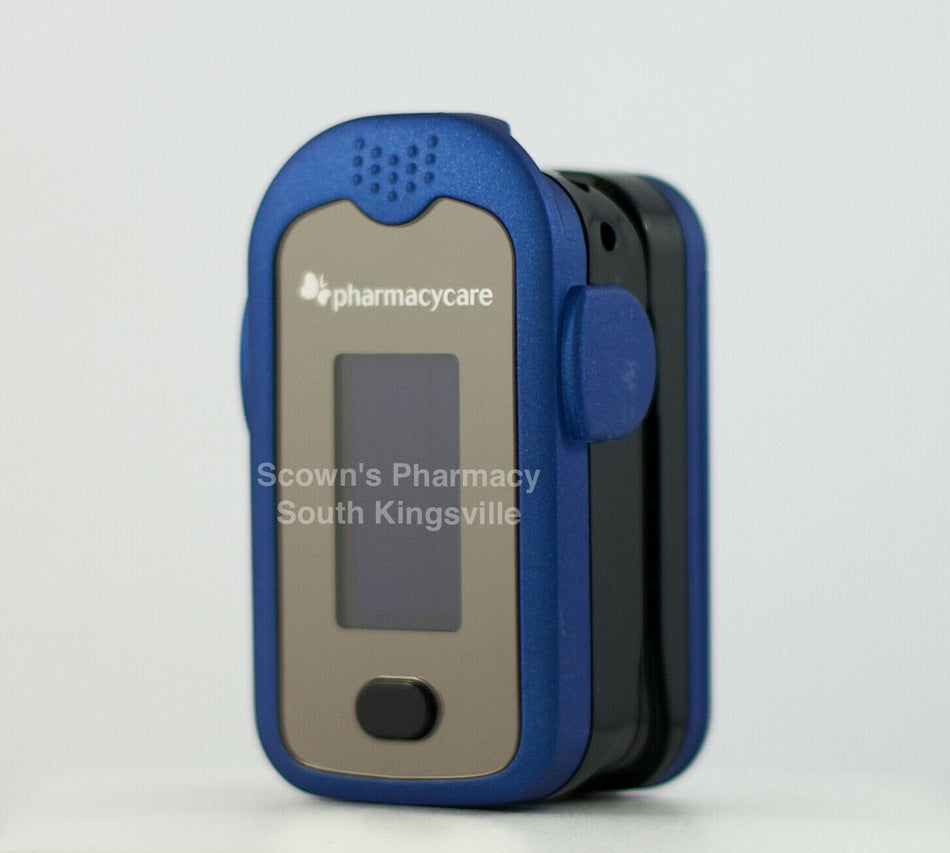 Pharmacy Care Oximeter Measures Oxygen Saturation, Pulse Rate, Perfusion Index
