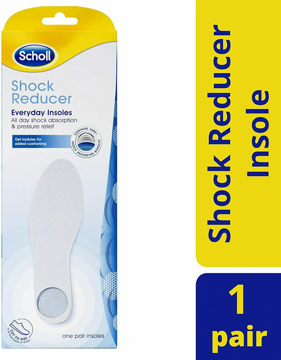 Scholl Insoles Shock Reducer All Day Absorption & Pressure Relief