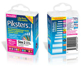 2 x 40 Pack = 80 Piksters Size 2 Interdental WHITE Handle Brush Like Floss