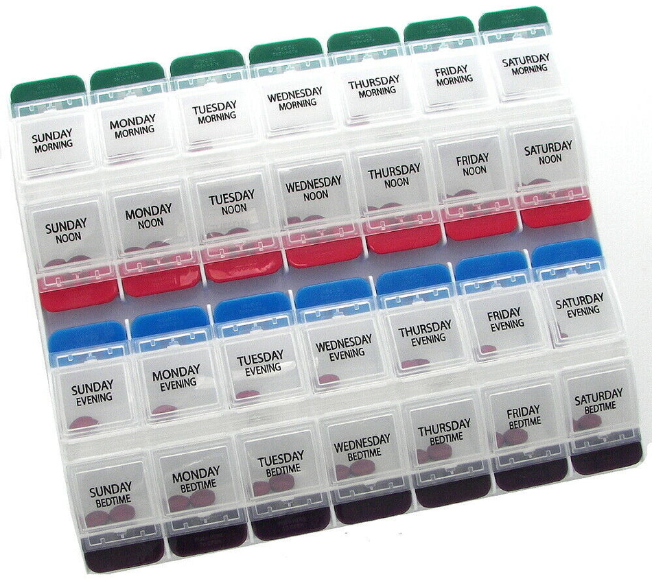 Ezy Dose Medtime Planner Push Buttion 7-Day XL Pill Box