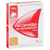 Nicorette 16hr Invisipatch Patches Step 2 15mg 7 Pack