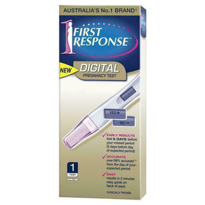 First Response Digital Pregnancy Test 1 Pack Early Result Over 99% Accurate