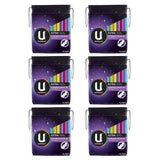 6 x U By Kotex Extra Max Protection Overnight Regular Pads With Wings 10 Packs