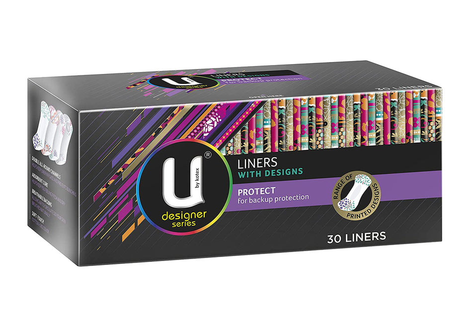 6 x U By Kotex Liner Design Protect 30 Packs