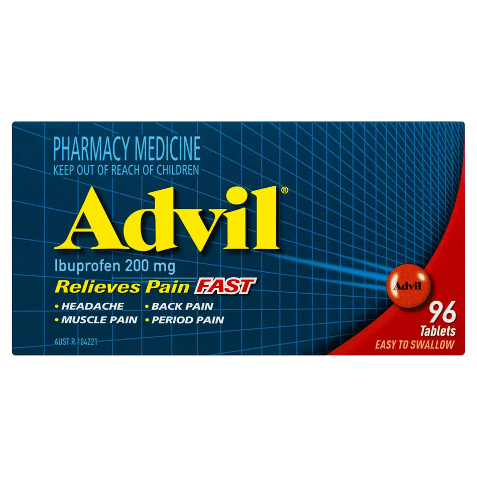 Advil 96 Tablets - Effective Pain Relief
