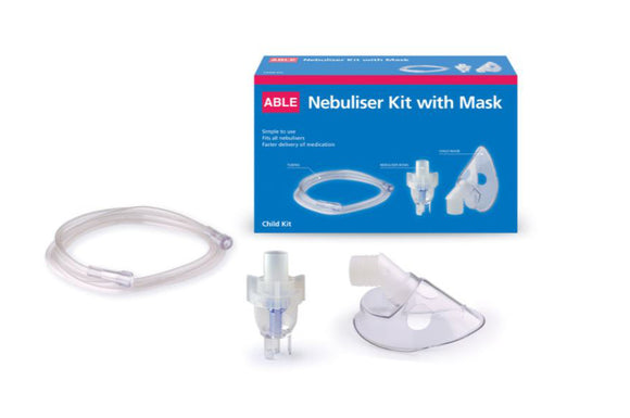 Able Asthma Child Nebuliser Kit Universal with Child Mask