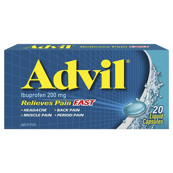 Advil Liquid Capsules 20 Pack