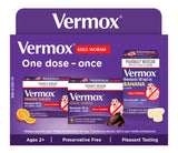 Vermox Worming Treatment Orange Flavour 4 Tablets