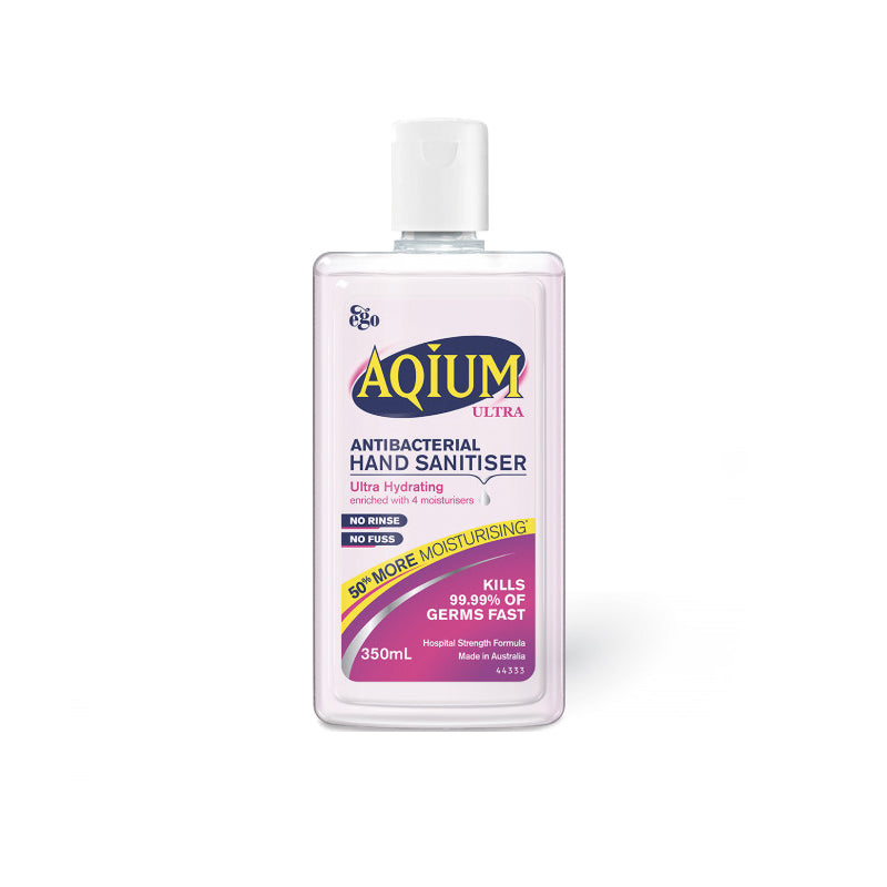 2 x Ego Aqium Antibacterial Hand Sanitizer Ultra - Hospital Strength 350ml