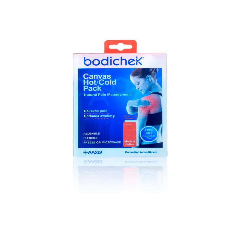 Bodichek Hot/Cold Canvas Gel Pack 28x13cm Medium + Instant Cold Pack 16x9cm