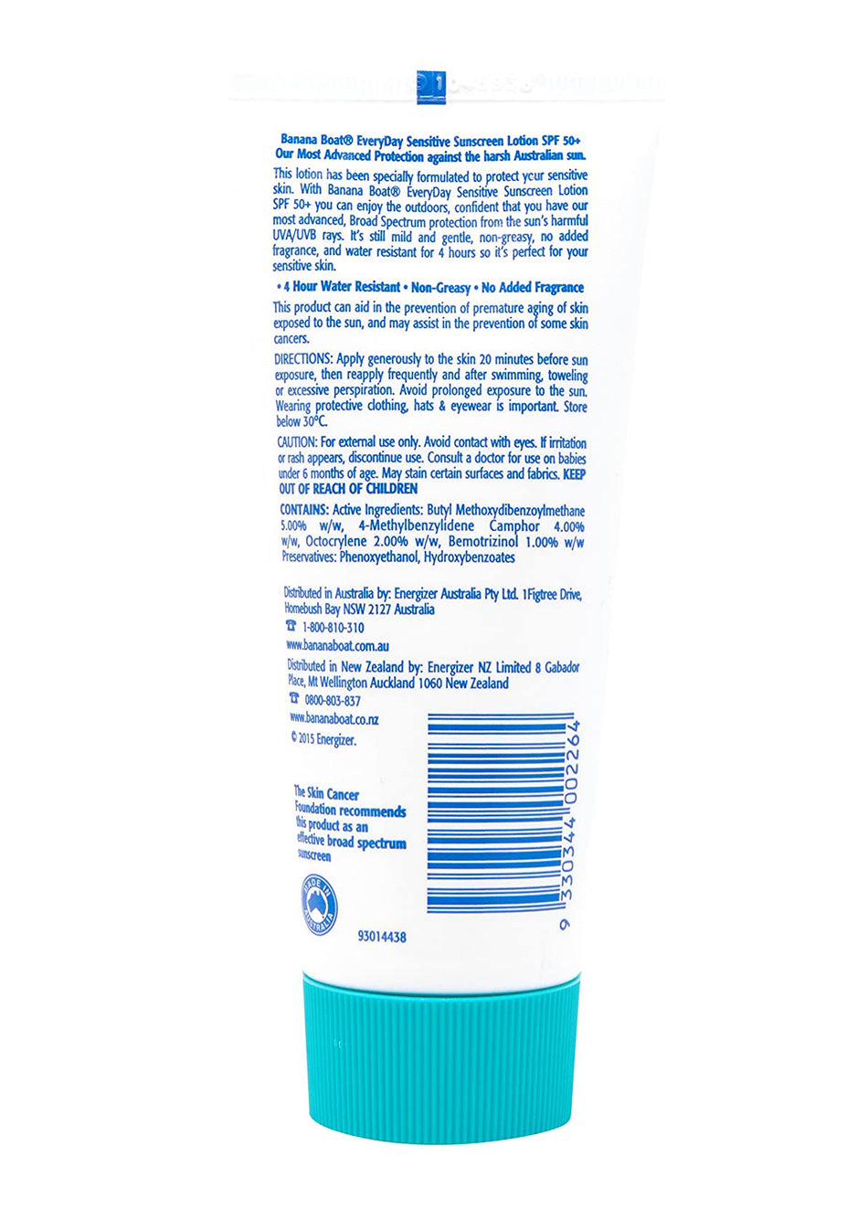 Banana Boat Everyday Sensitive Sunscreen Lotion SPF50+ 100g