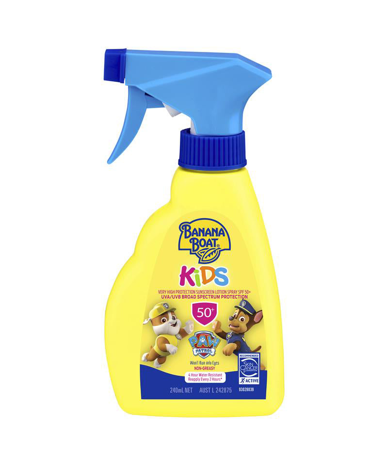 Banana Boat Kids Paw Patrol Trigger Sunscreen Spray SPF50+ 240ml