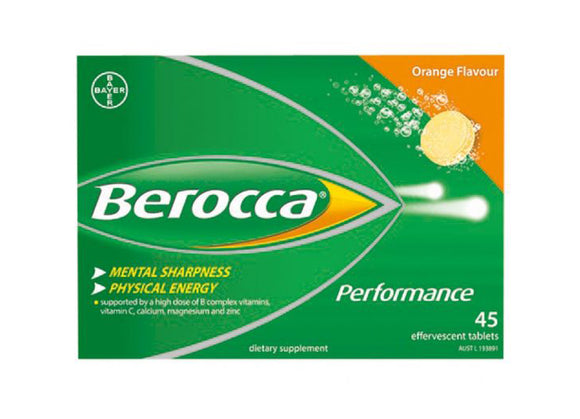Berocca Performance Orange Effervescent 45 Tablets