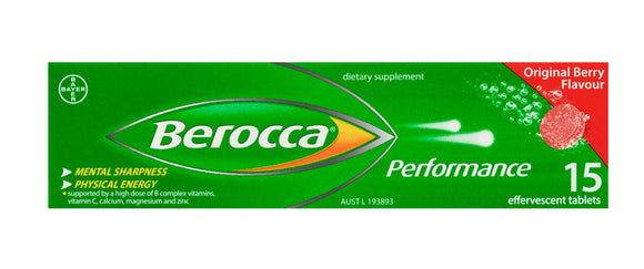 Berocca Performance Original Berry Effervescent 15 Tablets