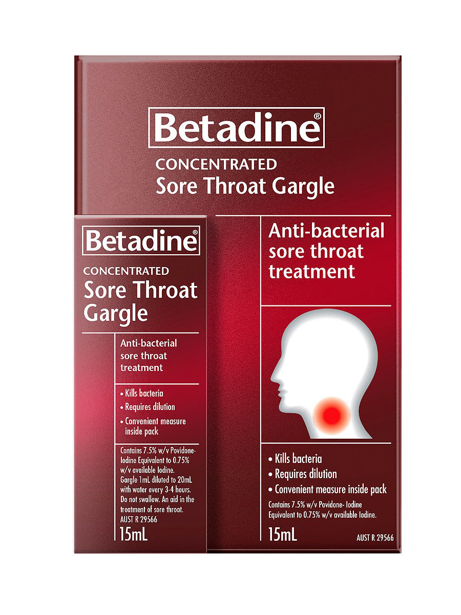 Betadine Concentrated Sore Throat Gargle 15ml