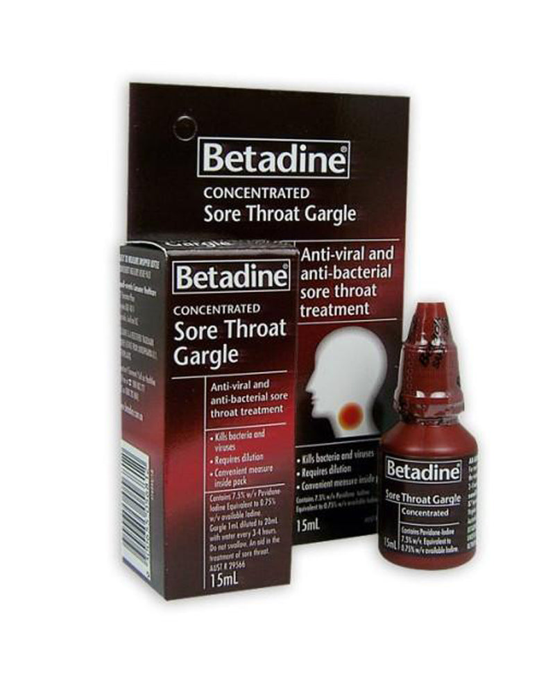 Betadine Concentrated Sore Throat Gargle 15ml