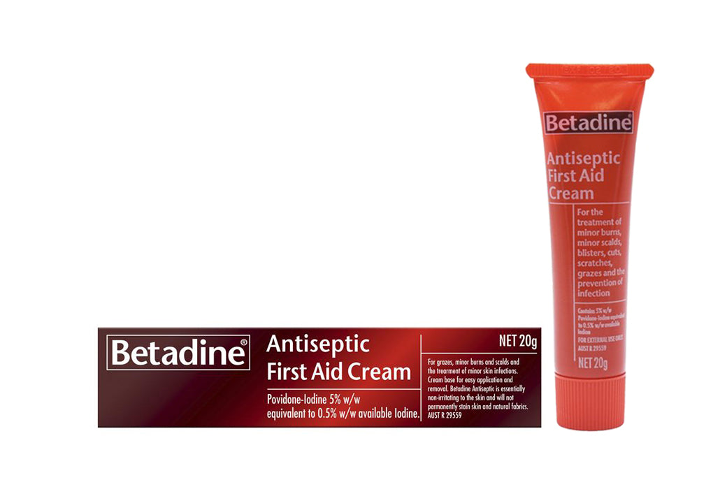 Betadine Antiseptic First Aid Cream 20g – Scown's Pharmacy