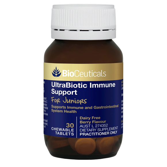 BioCeuticals Ultrabiotic Immune Support For Juniors - 30 Chewable Tablets