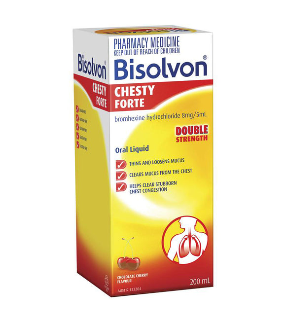 Bisolvon Chesty Forte Liquid For Chesty Coughs 200ml