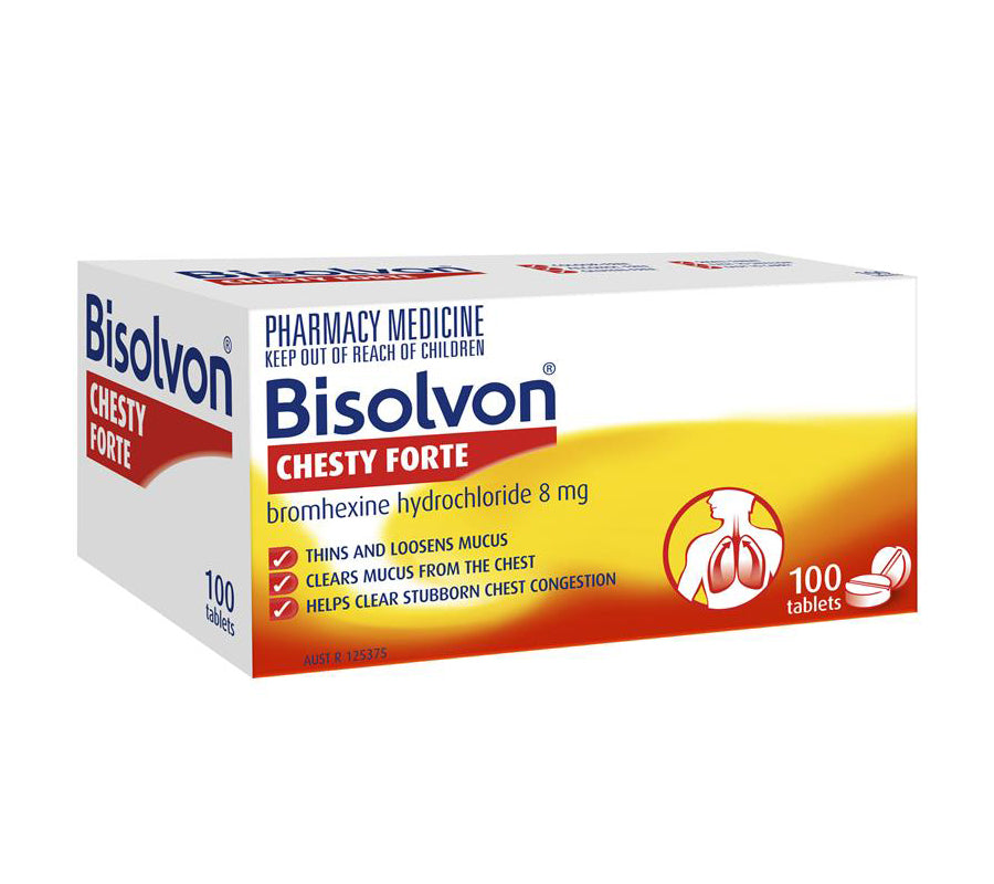 Bisolvon Chesty Forte 8mg 100 Tablets