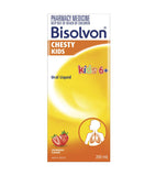 Bisolvon Chesty Kids 6+ Strawberry Liquid For Chesty Coughs 200ml