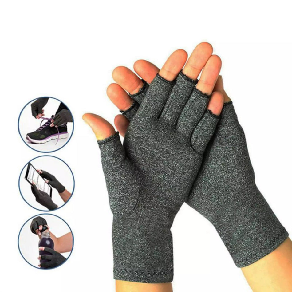 Body Assist Soft Compression Arthritis Gloves Black Large