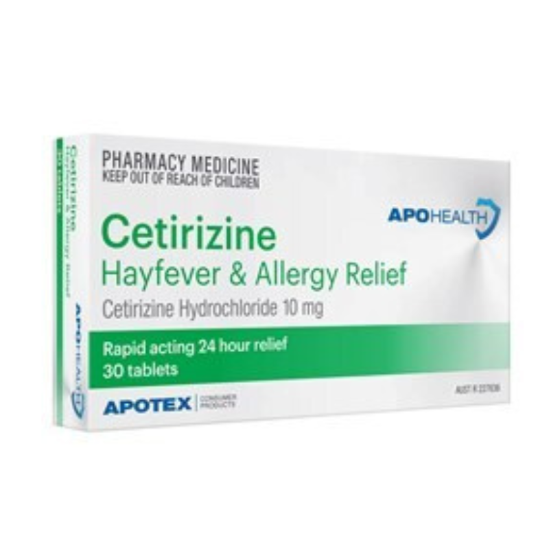 APOHEALTH Cetirizine 10mg 24 hour Antihistamine Tablets 30