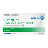 APOHEALTH Cetirizine 10mg Tablets 10 - 24 hours Antihistamine