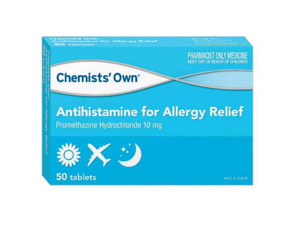Chemists Own Antihistamine Allergy Relief 10mg 50 Tablets