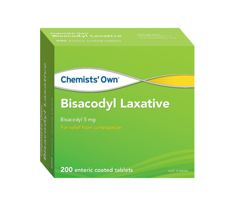 Chemists Own Bisacodyl Laxative 200 Tablets