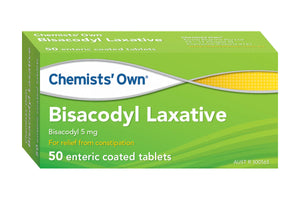 Chemists Own Bisacodyl Laxative 50 Tablets