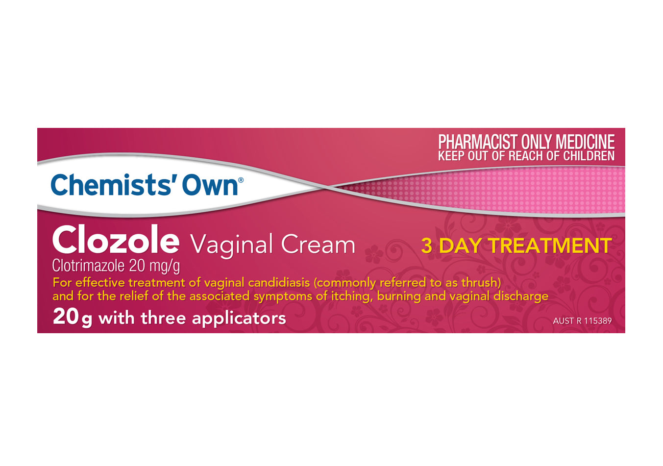 Chemists Own Clozole Vaginal Cream 3 Day Treatment 20g – Scown's Pharmacy