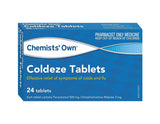 Chemists Own Coldeze 500mg 24 Tablets