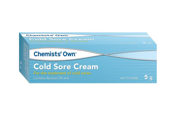 Chemists Own Cold Sore Cream Relief 5g