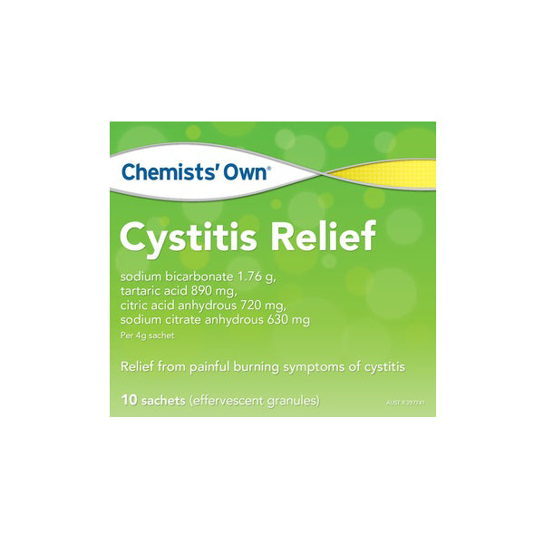 Chemists Own Cystitis Relief 4g 10 Sachets