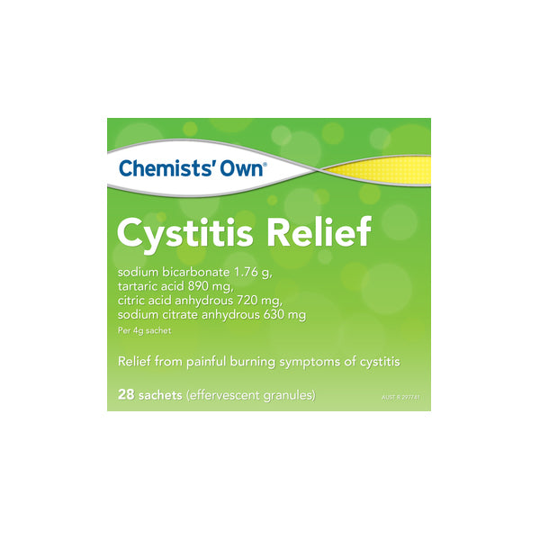 Chemists Own Cystitis Relief 4g 28 Sachets - EXPIRY 12/2025