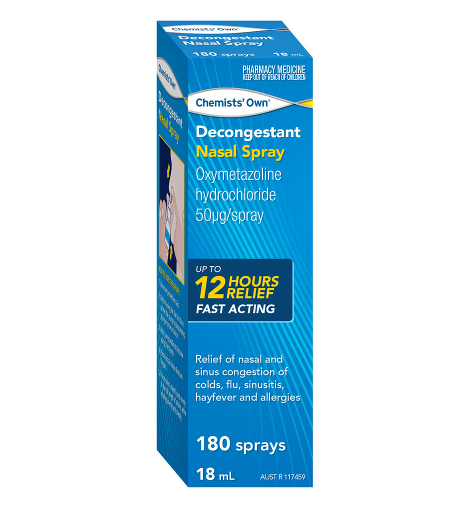 Chemists Own Decongestant Nasal Spray 180 Sprays 18mL