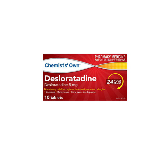 Chemists Own Desloratadine 5mg 10 Tablets