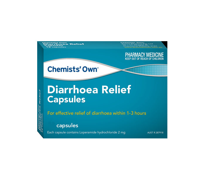 Chemists Own Diarrhoea Relief 12 Capsules