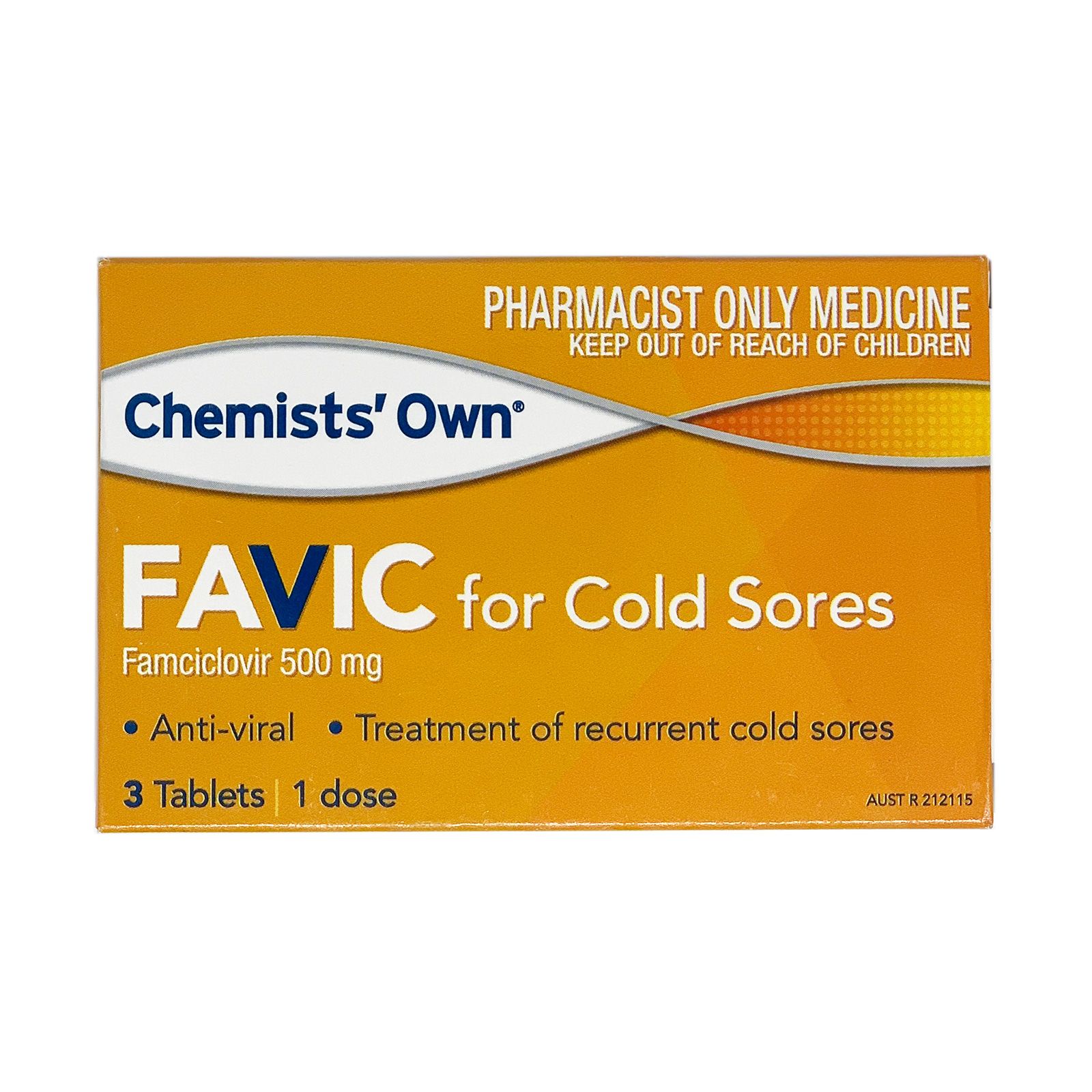 Chemists Own Favic For Cold Sores 3 Tablets – Scown's Pharmacy