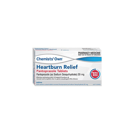 Chemists Own Heartburn Relief Pantoprazole 14 Tablets