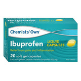Chemists Own Ibuprofen 200mg 20 Liquid Capsules